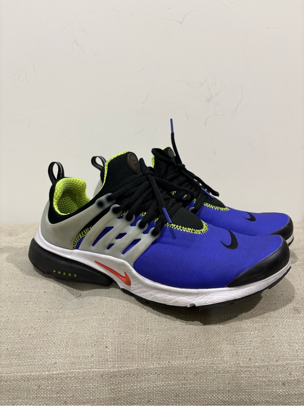 Nike Air Presto size 10 Purple, Black & Neon Green Trainer Sneakers